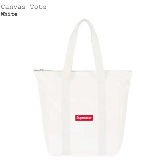 supreme canvas toteバッグ