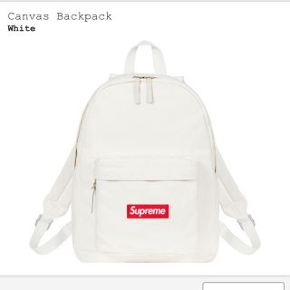 シュプリーム(Supreme)の supreme Canvas Backpack 白(バッグパック/リュック)