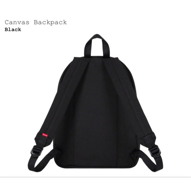 Canvas Backpack　supreme BLACK 2