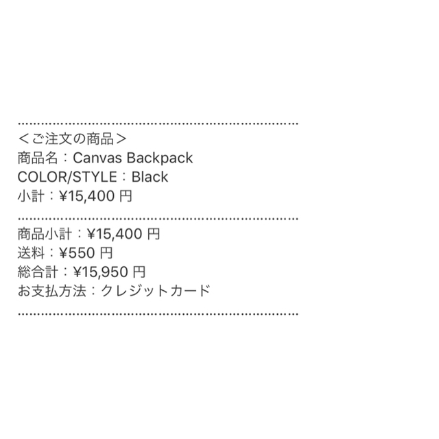 Canvas Backpack　supreme BLACK 3