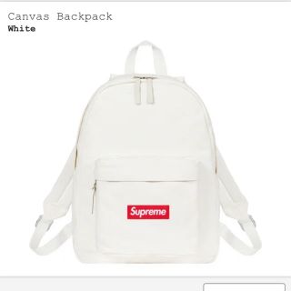 シュプリーム(Supreme)のsupreme Canvas Backpack white(バッグパック/リュック)