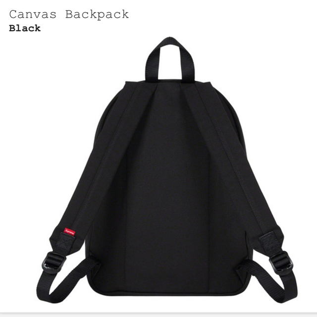 Supreme(シュプリーム)のsupreme Canvas Backpack 黒 メンズのバッグ(バッグパック/リュック)の商品写真