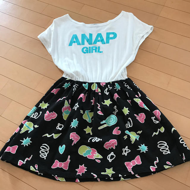 ANAP(アナップ)のアナップガール ワンピース キッズ/ベビー/マタニティのキッズ服女の子用(90cm~)(ワンピース)の商品写真