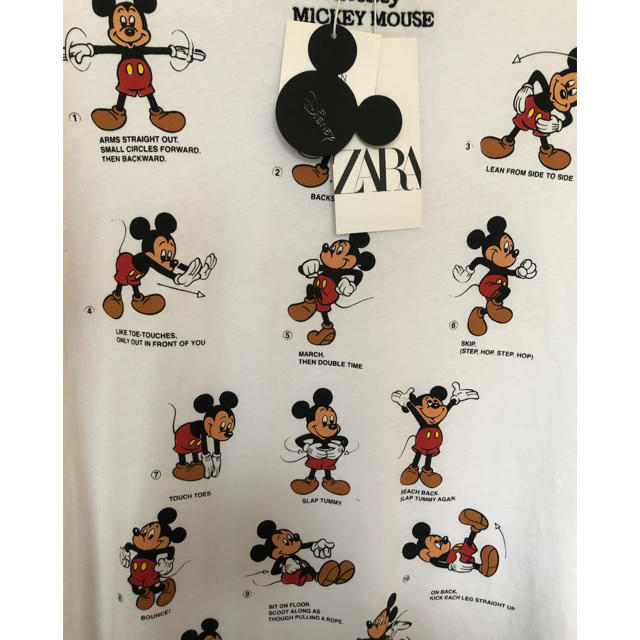 ZARA(ザラ)のZARA Disney mickey ザラ ディズニー ミッキー Tシャツ レディースのトップス(Tシャツ(半袖/袖なし))の商品写真