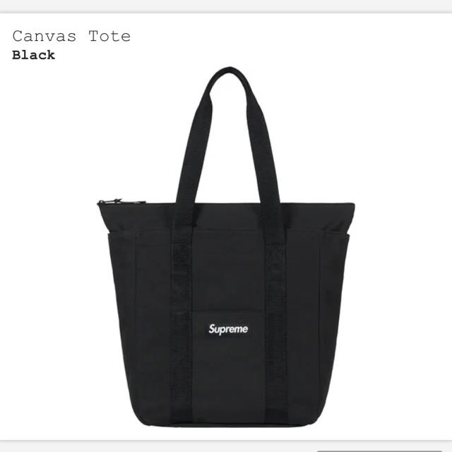 Blackよろしくお願いします定価以下！Supreme Canvas Tote シュプリーム　トートバック