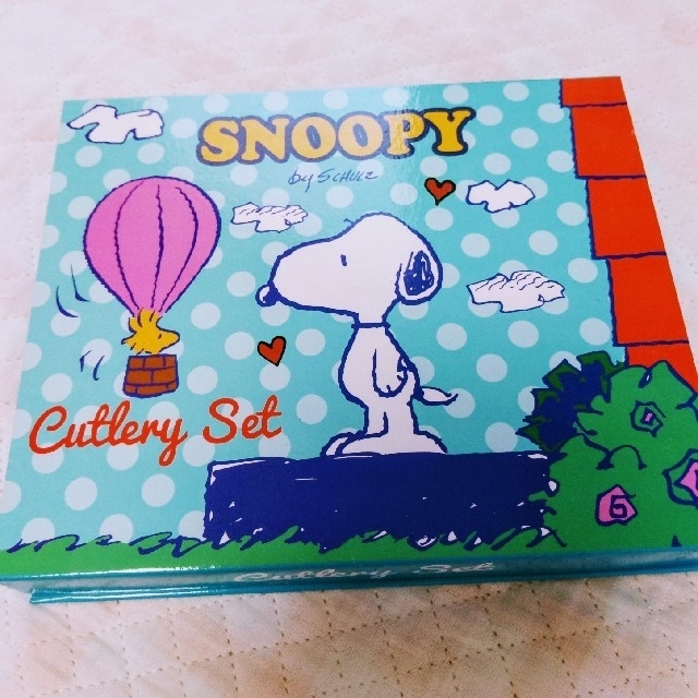 SNOOPY(スヌーピー)のスヌーピー　フォーク&スプーンセット キッズ/ベビー/マタニティの授乳/お食事用品(スプーン/フォーク)の商品写真