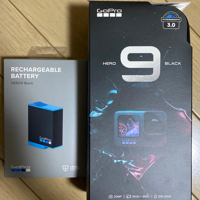 GoPro HERO9BLACK + 予備純正バッテリー1個セット