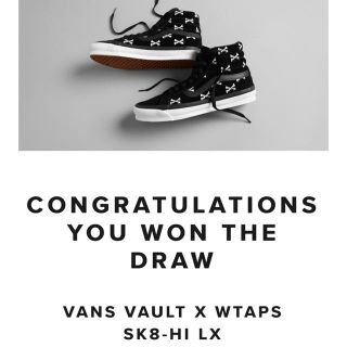 ダブルタップス(W)taps)のWTAPS VANS   SK8-HI スケハイ ブラック 28.5(スニーカー)