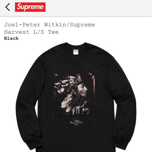 Supreme(シュプリーム)のsupreme JoelーPeter L/Stee Sサイズ　ブラック メンズのトップス(Tシャツ/カットソー(七分/長袖))の商品写真