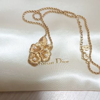 クリスチャンディオール(Christian Dior)の超希少 Christian Dior リーフ パール ネックレス(ネックレス)