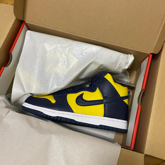 NIKE ナイキ ダンク ハイ HIGH maize blue 25.5cm