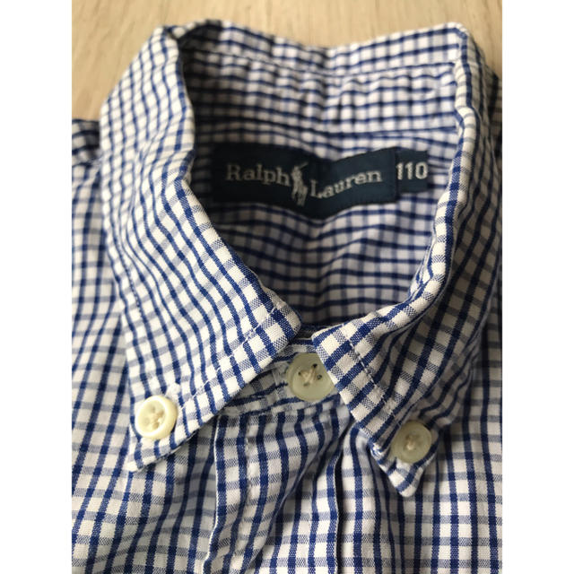 Ralph Lauren(ラルフローレン)のラルフローレン 長袖シャツ チェックシャツ 110 キッズ/ベビー/マタニティのキッズ服男の子用(90cm~)(ブラウス)の商品写真