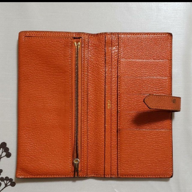 エルメス☆長財布☆ベアン☆オレンジ エルメス☆長財布☆ベアン☆オレンジ