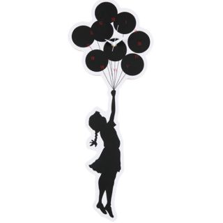 メディコムトイ(MEDICOM TOY)のWALL CLOCK "FLYING BALLOONS GIRL" 2nd(掛時計/柱時計)