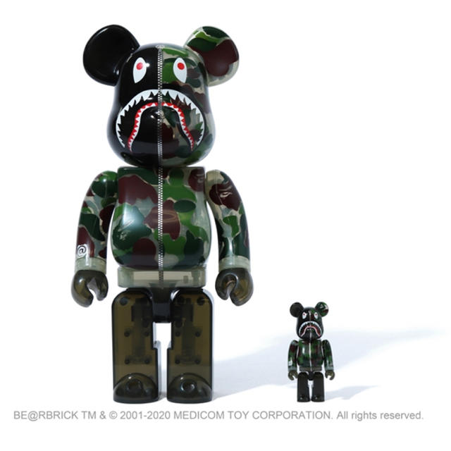 clear abc camo shark be@rbrick 100% 400%