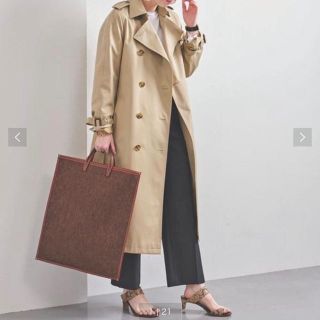 ユナイテッドアローズ(UNITED ARROWS)の【最終価格】ユナイテッドアローズ  ギャバトレンチコート(38) 20SS 美品(トレンチコート)