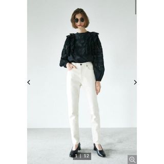 マウジー(moussy)のmoussy MVS WHT SKINNY 24inch(デニム/ジーンズ)