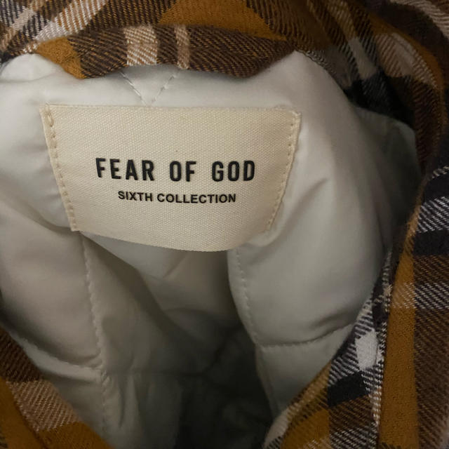 FEAR GOD - fear of god flannel shirt jacketの通販 by @'s shop｜フィアオブゴッドならラクマ OF 在庫安い