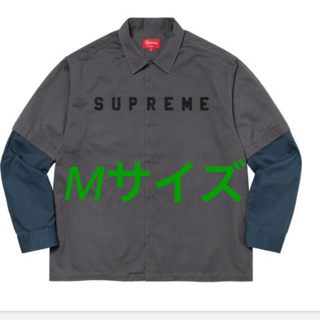 【Mサイズ】Supreme 2-Tone Work Shirt