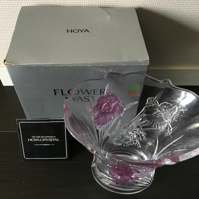 HOYAクリスタル☆花瓶【新品未使用】の通販 by ターフィー's shop｜ラクマ