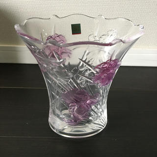 HOYAクリスタル☆花瓶【新品未使用】(花瓶)