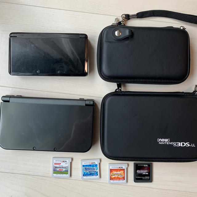 数量限定セール  ニンテンドー3DS - &ケース ソフト4本 & 3DS & LL ニンテンドー3DS 家庭用ゲーム機本体