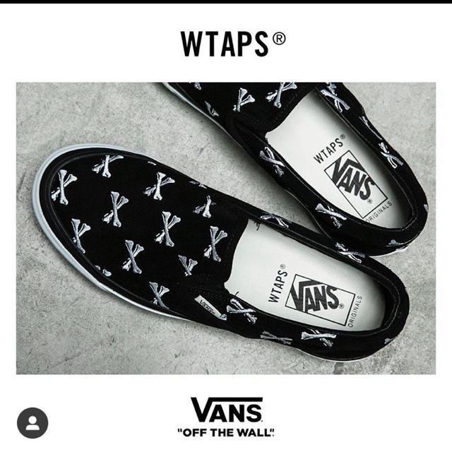 wtaps vans SLIP-ON スリッポン　ブラック　27.0