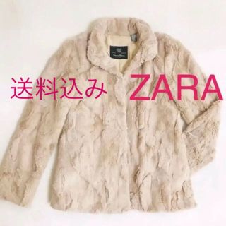 ZARA大人ピンクが美しい エコファーコート