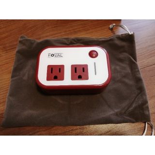 【未使用】Foval 海外変圧器200W  変換プラグ付 150カ国以上対応(変圧器/アダプター)