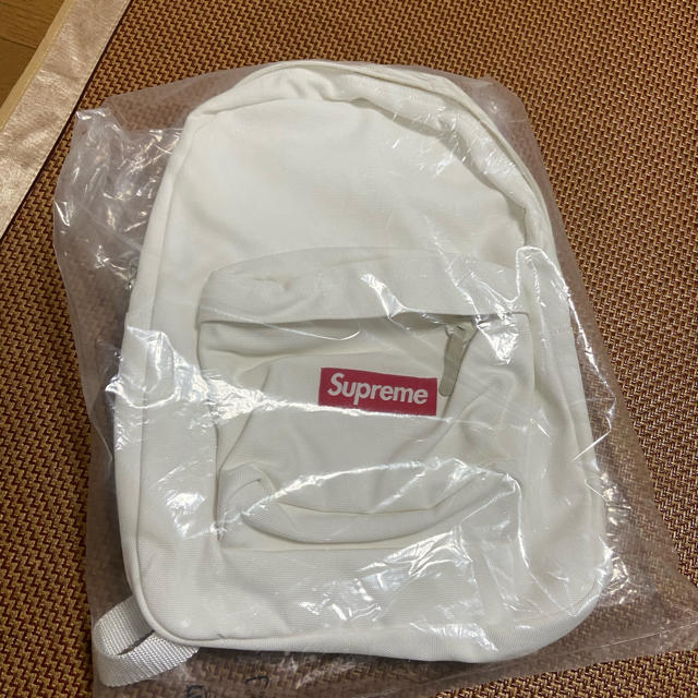 supreme Canvas Backpack White