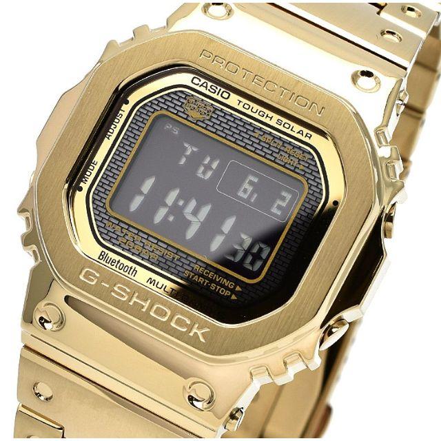 【新品/未使用】G-SHOCKソーラー電波GMW-B5000GD-9JF40kHz60kHz受信電波