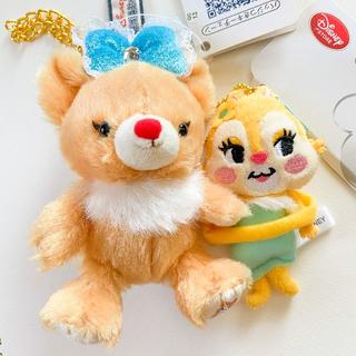 チップアンドデール(チップ&デール)のユニベア クラリス アプリコット ぬいぐるみバッジ ２点セット(ぬいぐるみ)