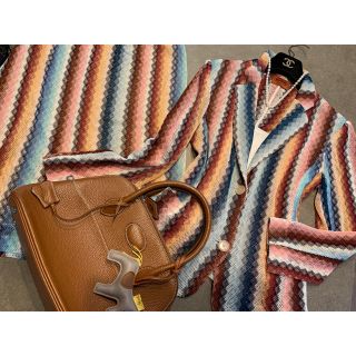 ミッソーニ(MISSONI)の☆ 彡ミッソーニ☆彡最高級オレンジタグ！ラグジュアリーなセットアップ(ひざ丈ワンピース)