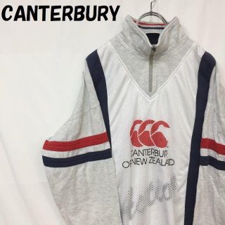 カンタベリー(CANTERBURY)の【人気】カンタベリー ビックロゴハーフジップスウェット メッシュ アームライン(スウェット)