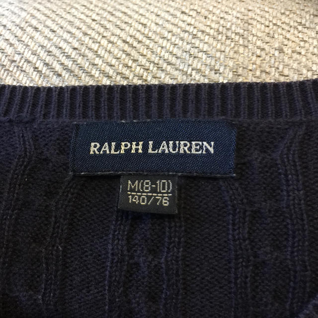 Ralph Lauren(ラルフローレン)のRalph Lauren カーディガン 140 ネイビー キッズ/ベビー/マタニティのキッズ服女の子用(90cm~)(カーディガン)の商品写真