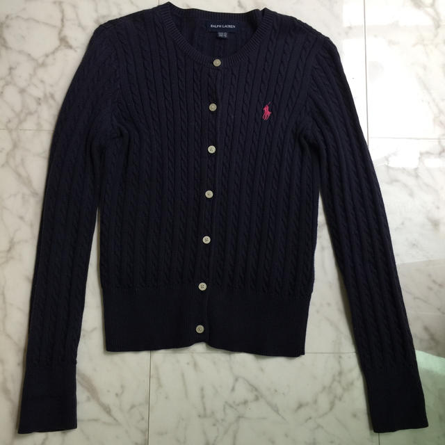 Ralph Lauren(ラルフローレン)のRalph Lauren カーディガン 140 ネイビー キッズ/ベビー/マタニティのキッズ服女の子用(90cm~)(カーディガン)の商品写真