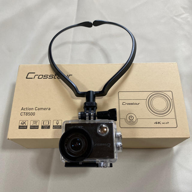 Crosstour Action Camera CT8500 ネックハンガー付きビデオカメラ