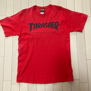 スラッシャー(THRASHER)の【THRASHER】Ｔシャツ　赤　Ｍサイズ(Tシャツ/カットソー(半袖/袖なし))
