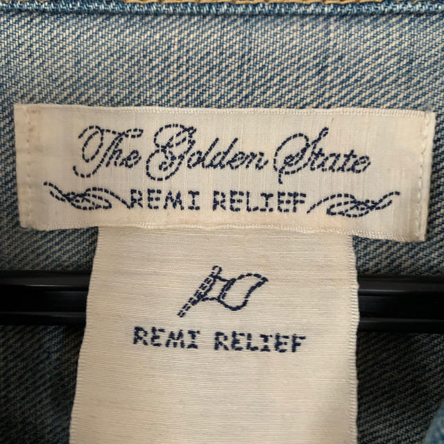 REMI RELIEF(レミレリーフ)の専用出品　REMI RELIEF (レミ　レリーフ)  デニムジャケット メンズのジャケット/アウター(Gジャン/デニムジャケット)の商品写真