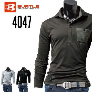 バートル(BURTLE)のバートル　4047 ポロシャツ　3着セット　長袖　色　ザック　(その他)