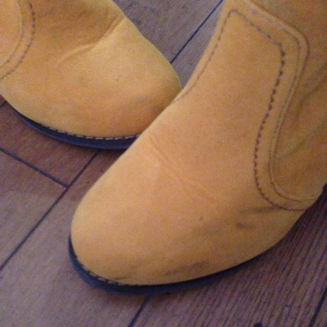 yellow boots レディースの靴/シューズ(ブーツ)の商品写真