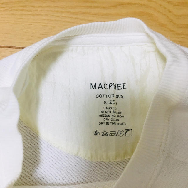 MACPHEE(マカフィー)のMACPHEE 薄手のスウェットトレーナー  レディースのトップス(トレーナー/スウェット)の商品写真