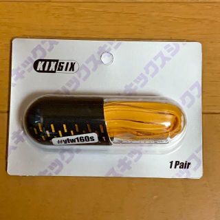 160cm KIXSIX WAXED SHOELACE YELLOW(その他)