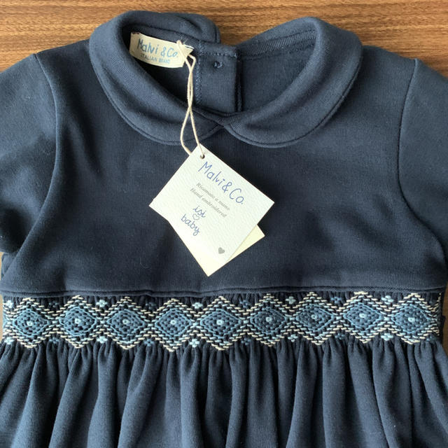 Malvi \u0026 Co. smocked navy dress