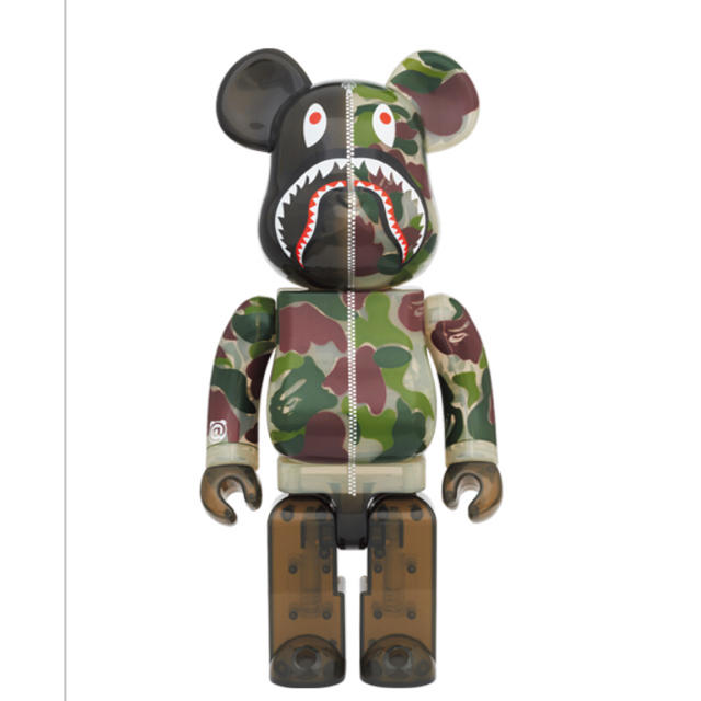 A BATHING APE(アベイシングエイプ)のCLEAR ABC CAMO SHARK BE@RBRICK100%&400%  エンタメ/ホビーのフィギュア(その他)の商品写真