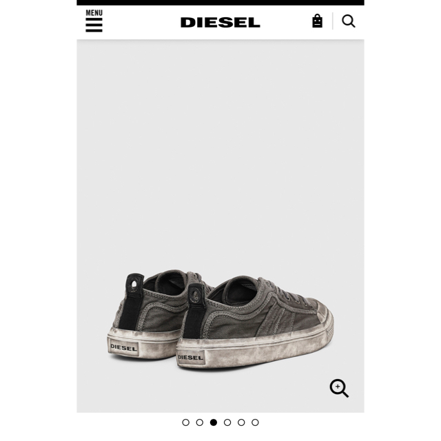 【新品未使用】DIESEL ディーゼル ローカットスニーカー　24.5センチ 3