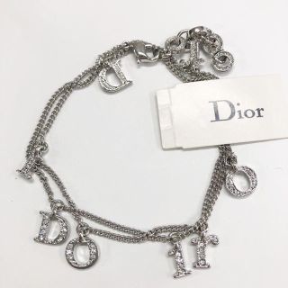 ディオール(Dior)のDior ディオール　2連ブレスレット かわいい　アクセサリー　シルバー(ブレスレット/バングル)