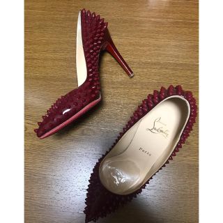 クリスチャンルブタン(Christian Louboutin)の値下げ！クリスチャンルブタン ロックスタッズパンプス38 1/2 箱あり(ハイヒール/パンプス)