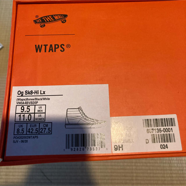 WTAPS × VANS VAULT SK8-HI LX サイズ27.5センチ 2