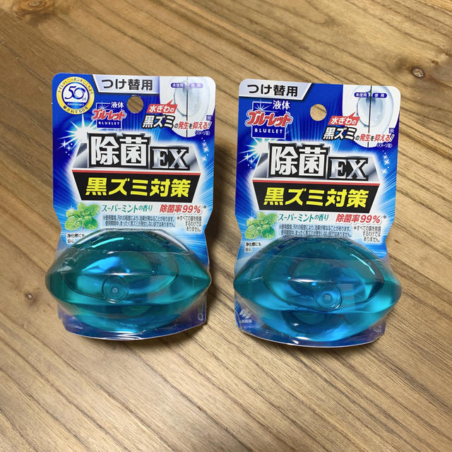 小林製薬(コバヤシセイヤク)の液体ブルーレット除菌EX 黒ずみ対策つめ替え用　2個 インテリア/住まい/日用品のインテリア/住まい/日用品 その他(その他)の商品写真